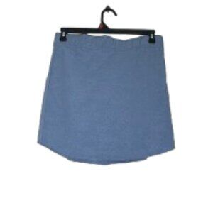 Eddie Bauer Elastic Waist Blue Floral Print Women's Skort Size Medium